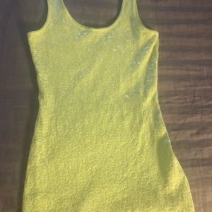 3/$25 Express lime green Sequin top